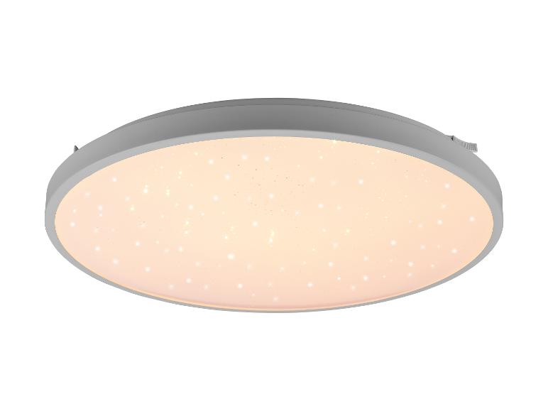 Ronde plafondlamp met sterreneffect en grijze rand