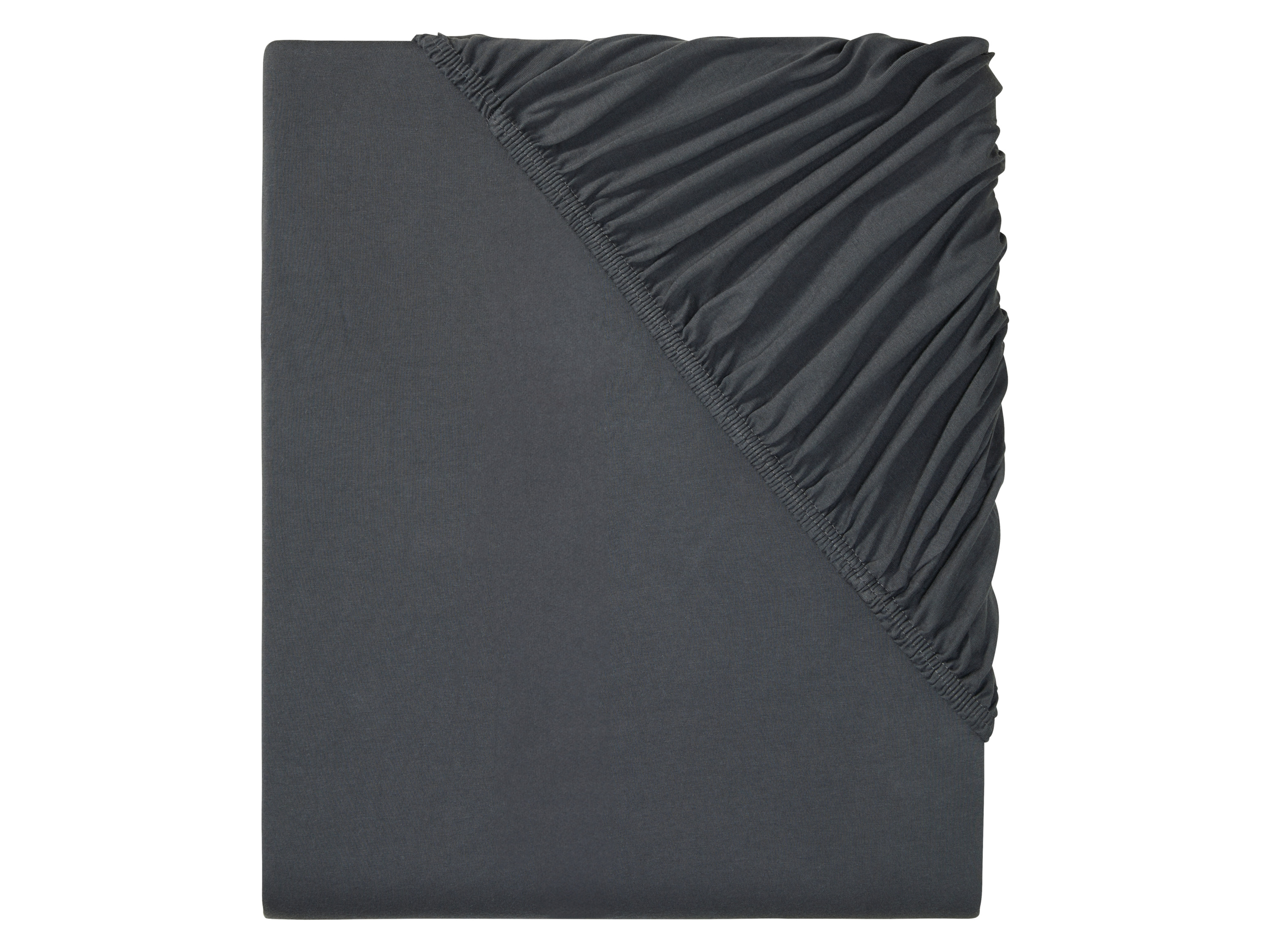 LIVARNO home Jersey hoeslaken 140-160 x 200 (Donkergrijs) afbeelding