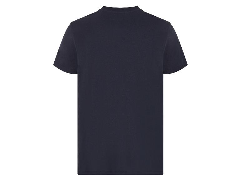 Donkerblauw heren t-shirt, achterkant.