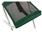 Een groene Grand Canyon campingstoel met een mesh zitting.