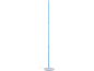 Witte vloerlamp met blauwe LED-verlichting
