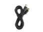 Zwarte USB-C kabel opgerold in een achtvorm