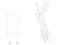 Witte oplader met USB-kabel