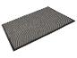 Deurmat met donkergrijze strepen.