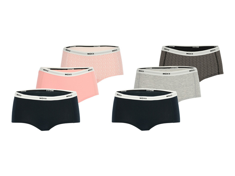 Zes paar katoenen onderbroeken van het merk MEXX.