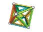 Kleurrijk magnetisch constructiespeelgoed in de vorm van een geometrisch veelvlak.