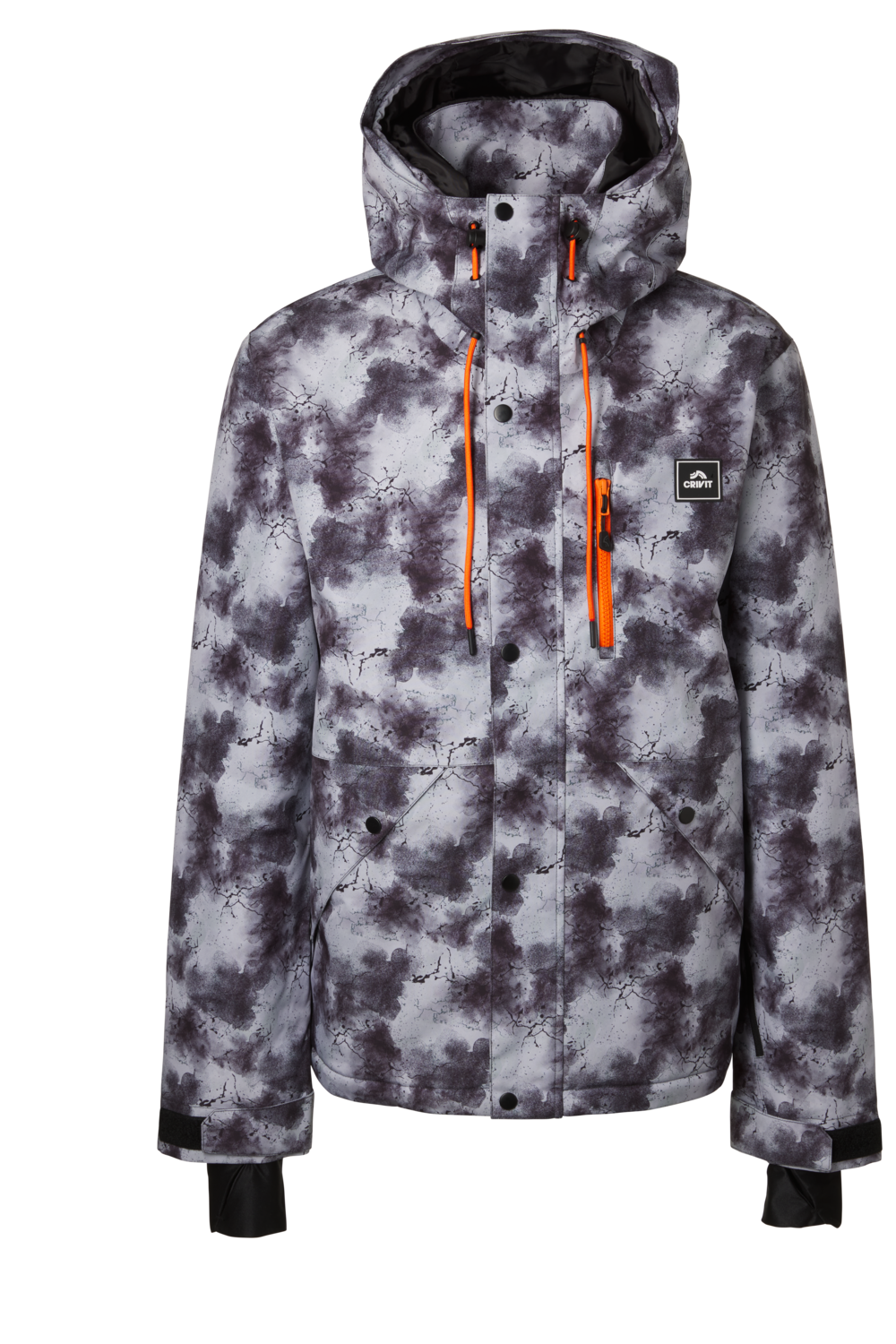 CRIVIT Heren ski- en snowboardjas, Freeride (Print, M)