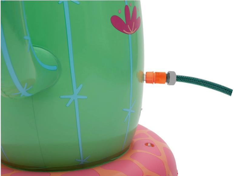 Opblaasbaar cactusspeelgoed: watersproeier voor kinderen.