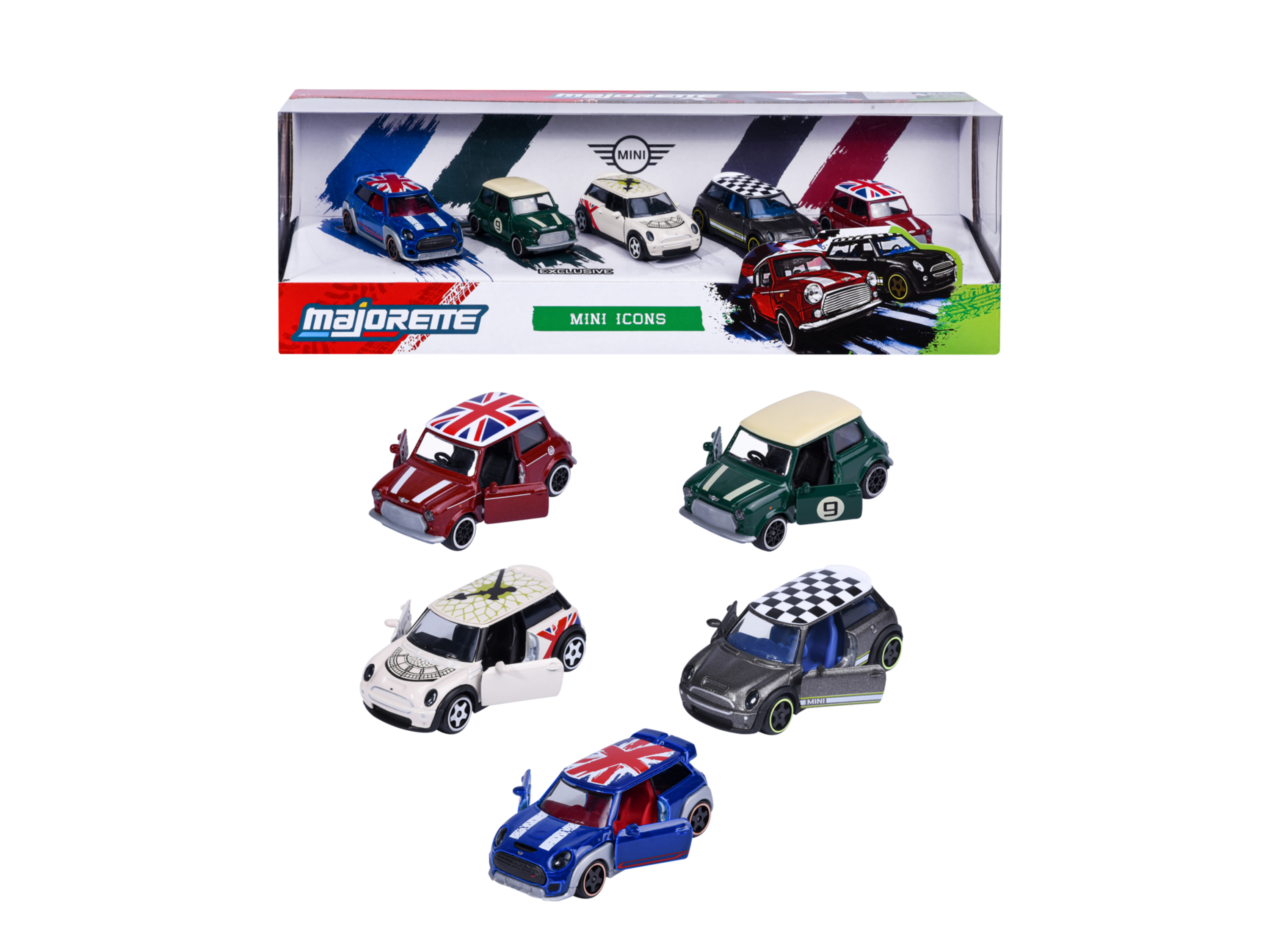MAJORETTE Mini speelgoedauto's, 5-delig