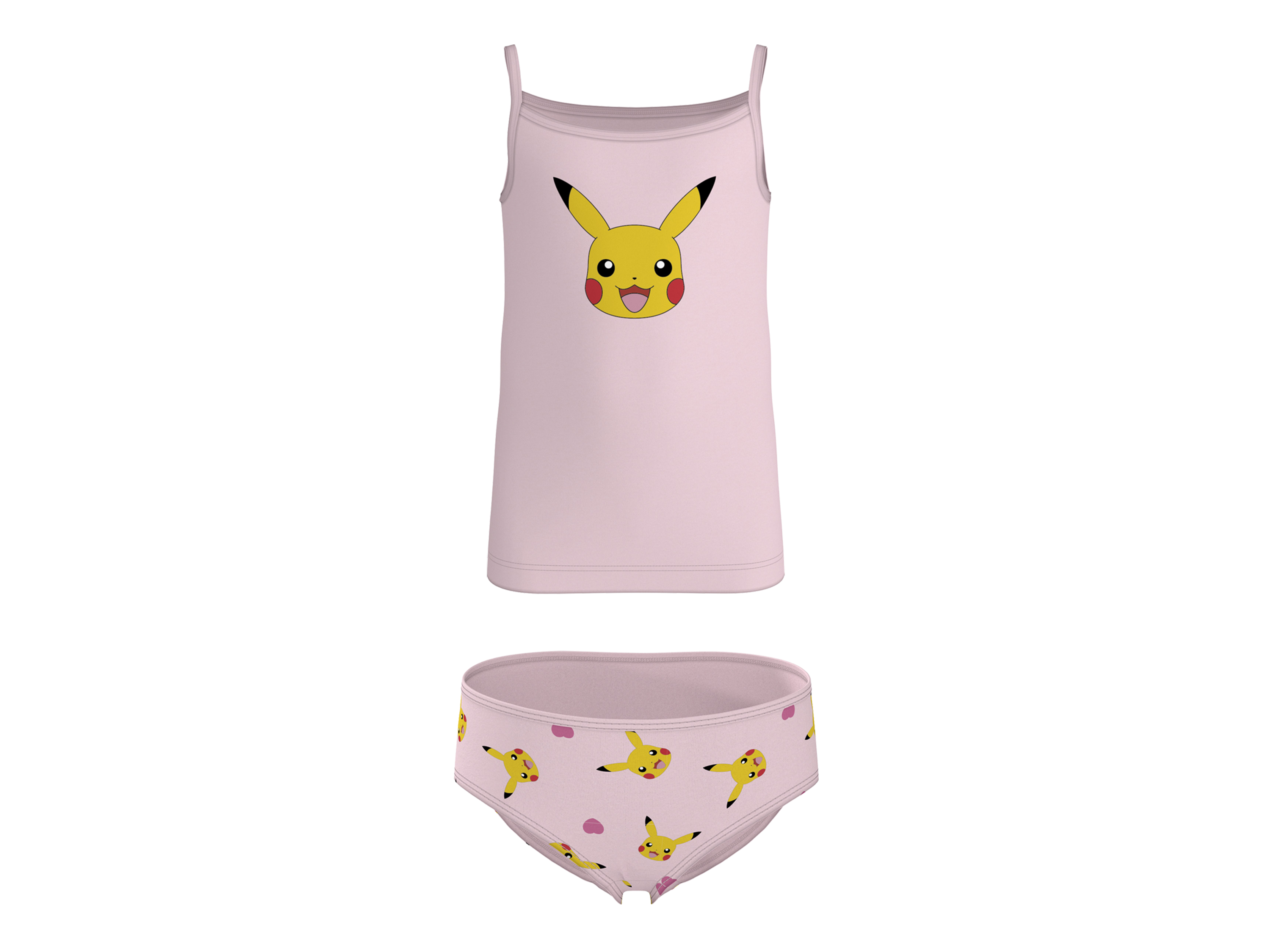 LUPILU Kinder ondergoedset Pokémon, 2-delig (Roze, 110/116)