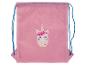 Roze treksak met eenhoorn print.