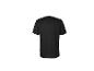 Zwart T-shirt met korte mouwen, achterkant.