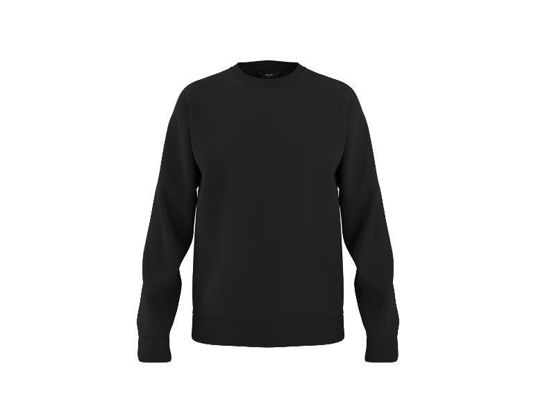 Zwart sweatshirt met lange mouwen en ronde hals