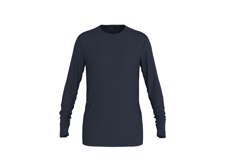 Donkerblauw shirt met lange mouwen