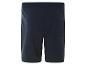 Donkerblauwe jogging shorts.