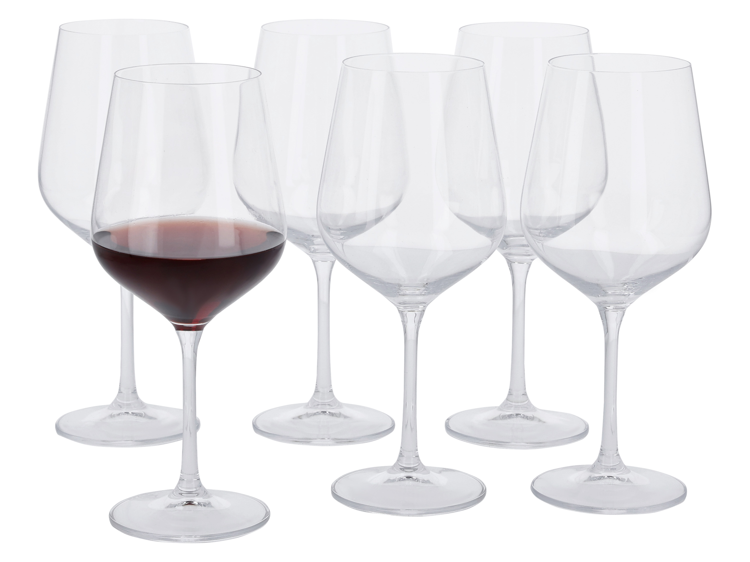SILVERCREST Glazenset 6-delig (Rode wijn glazen)