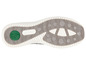 De zool van een FootFlex sneaker met een groene logo.