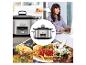 Een Crock-Pot slowcooker met afbeeldingen van pasta, kip en rundvleesgerechten.