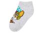 Grijze kindersokken met cartoonprint.