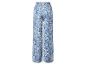 Wijde broek met blauw paisley-patroon