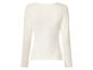 Witte top met lange mouwen voor dames, achterkant