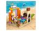 LEGO Friends strandbar met twee figuren, een hond en een dolfijn.