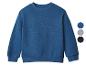 Blauwe longsleeve sweater met ronde hals, met kleuropties.