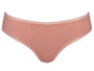 Een roze onderbroek met kant