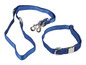 Blauwe hondenriem en -halsband van Zoopfari.