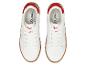 Esmara witte damessneakers met rode details en bruine zool