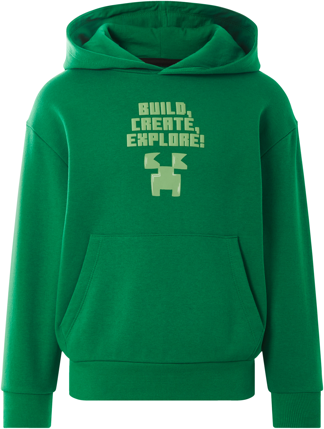 Kinder hoodie Minecraft (Groen, 122/128)