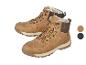 Bruine herenwandelschoenen met veters en voering van imitatiebont.