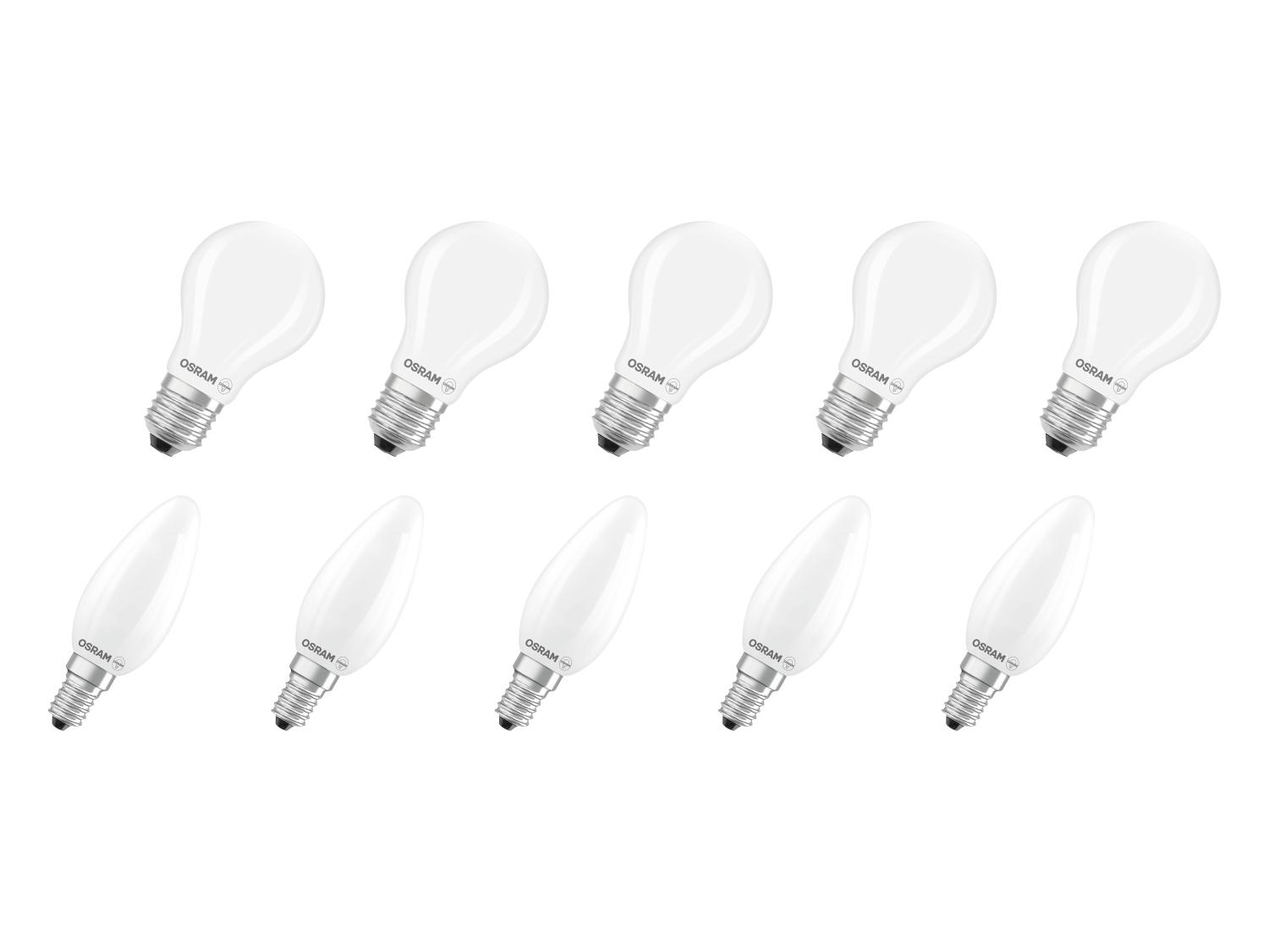 Set van 5 LED-lampen Base Retro
