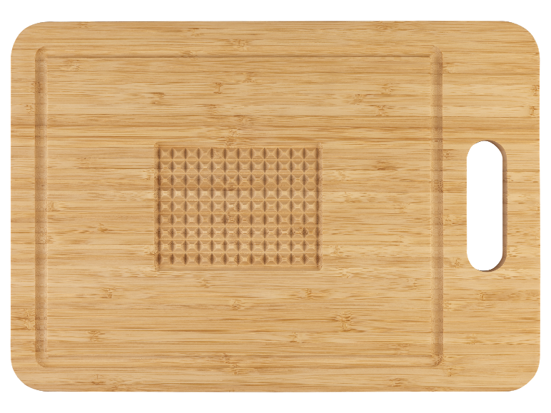 Bamboe snijplank met getextureerd oppervlak.