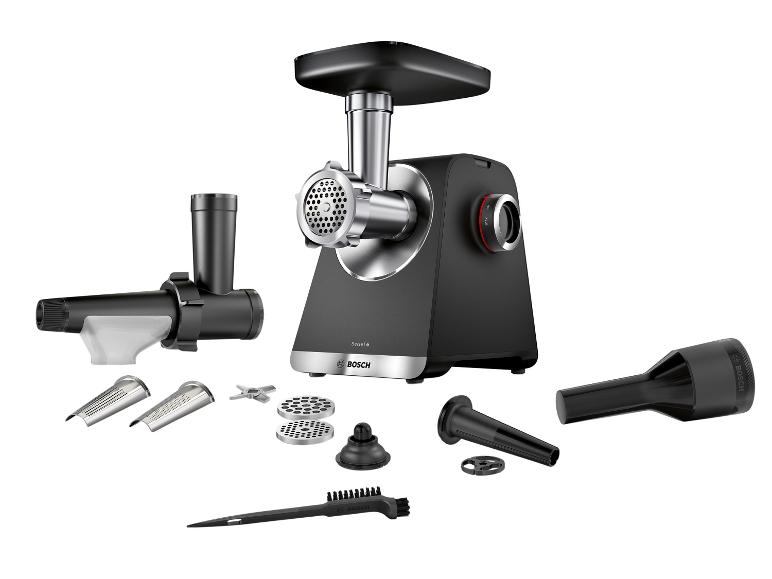 Vleesmolen met diverse opzetstukken en accessoires.