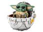 LEGO Star Wars The Mandalorian, Grogu (Baby Yoda) figuur in zijn zwevende kinderwagen.