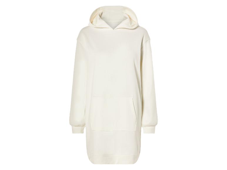 Witte hoodie met capuchon en zak
