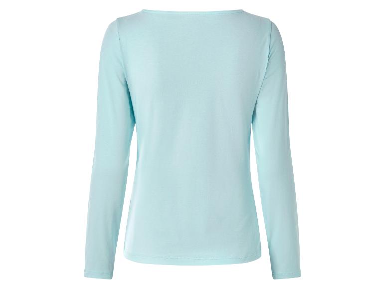 Lichtblauw shirt met lange mouwen, achterkant