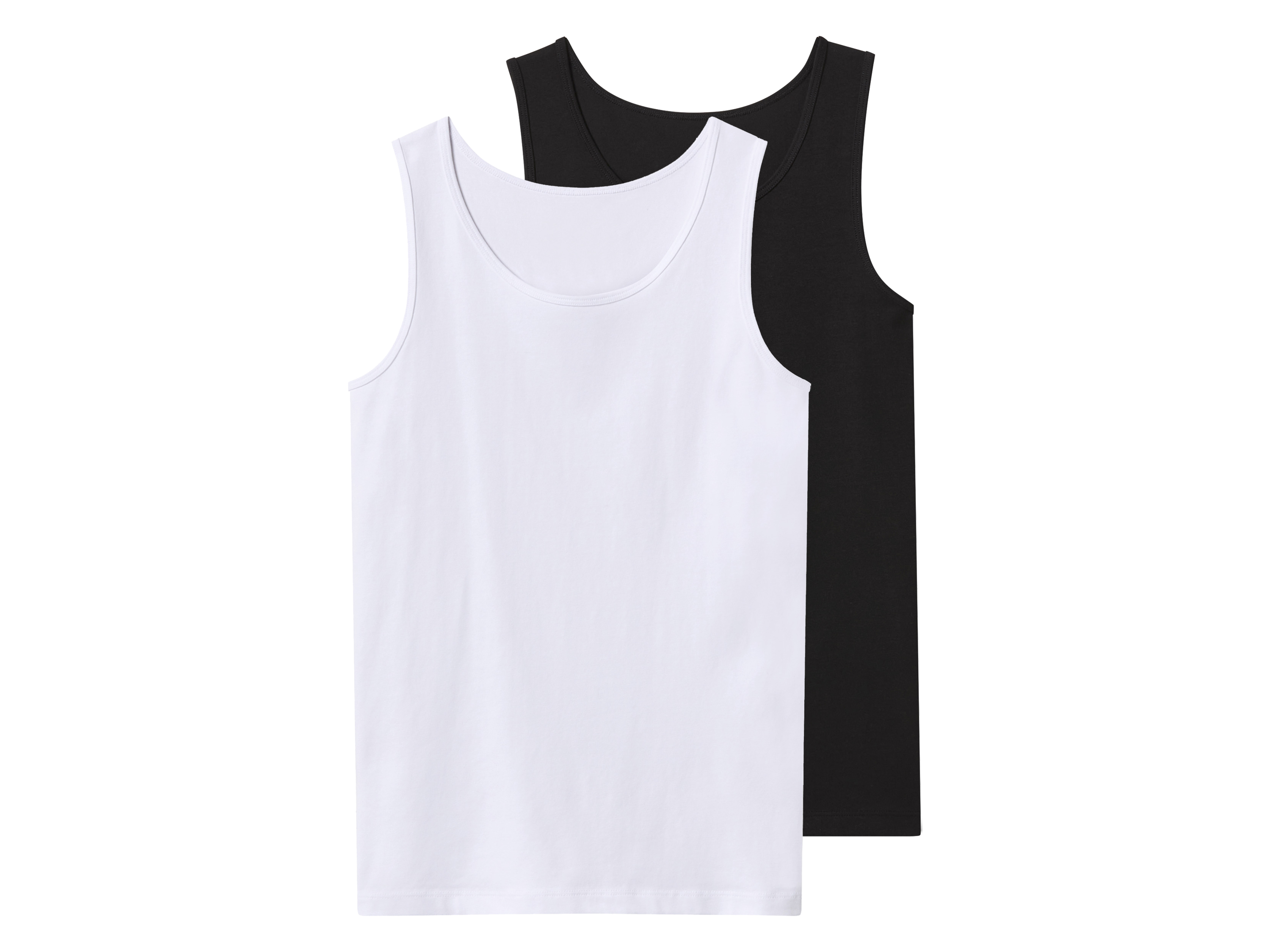 esmara Set van 2 kinder hemden of spaghettitops (Zwart/wit, 158/164)