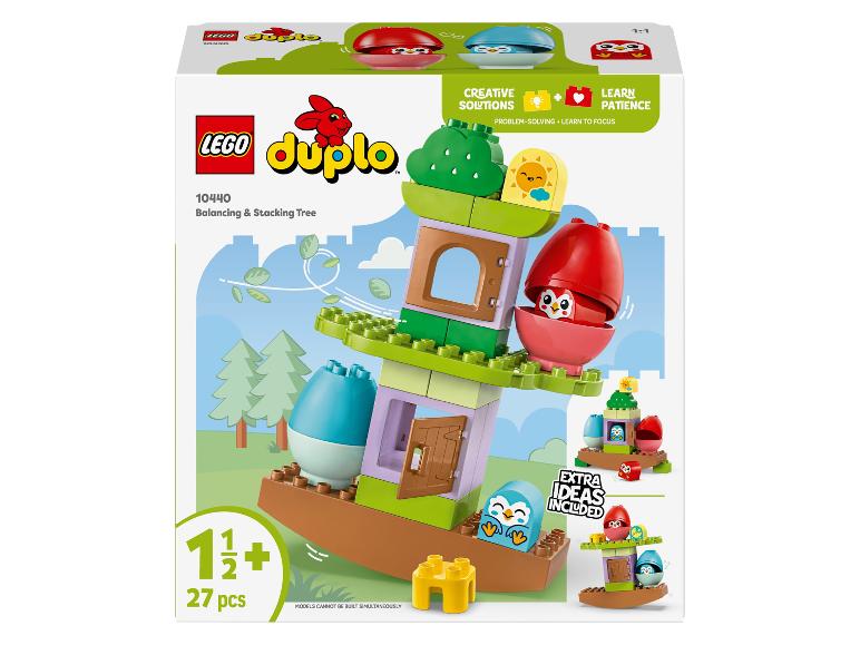 LEGO Duplo 10440 Balancing & Stacking Tree doos met pinguïns en uilen.