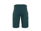 Donkergroene cargo shorts voor heren, achteraanzicht.