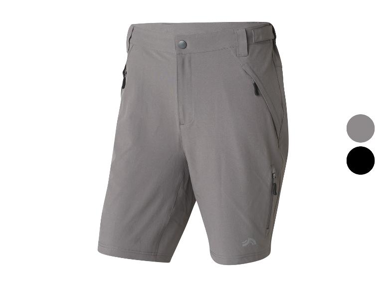 Grijze heren shorts met zakken.