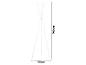 Witte kapstok met afmetingen 169 cm (hoogte) x 50 cm (breedte).