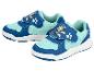 Kindersneakers met blauw en mintgroen mesh en puppy-afbeelding