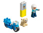 Lego DUPLO politieagent met motor, hond en verloren hond poster.
