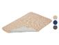 Beige deurmat met antislip onderkant, ook verkrijgbaar in blauw en grijs.