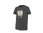Heren T-shirt met «IBIZA CARNIVAL» print en abstracte bladeren.
