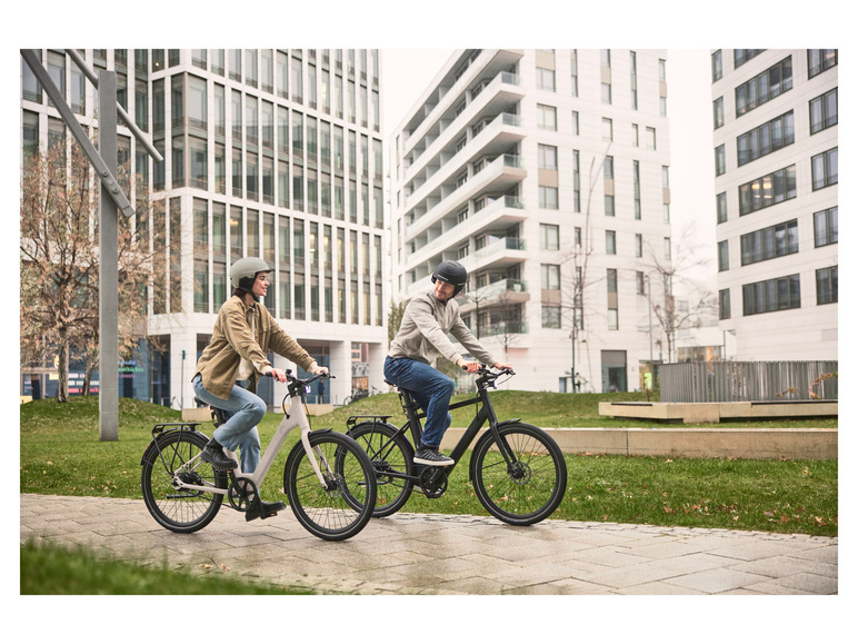 Ga naar volledige schermweergave: CRIVIT Urban E-Bike Cream White 27,5" - afbeelding 4