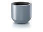 Een grijze geïsoleerde beker.