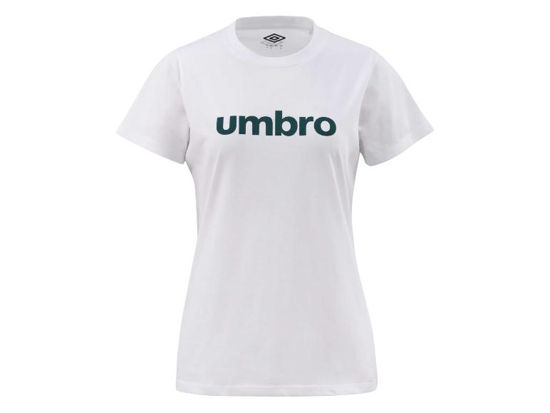 Wit T-shirt met korte mouwen en donkere letters op de borst
